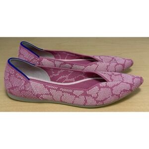 Rothy's Rose Quartz Point Ballet Flats Unicorn Pink Size‎ 5 Limited Edition